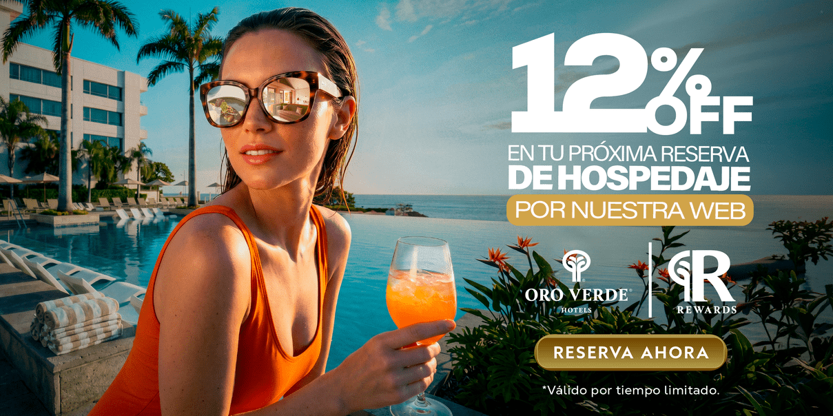 Escapada en Hoteles Oro Verde Ecuador con piscina y 12% de descuento en reservas web para socios Rewards.